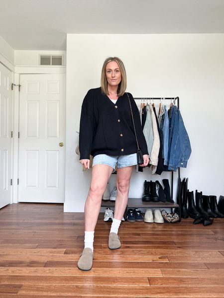 Casual mom outfit. Shop outfits in my LTK shop (linked in my bio).

Cardigan sweater is @amazonfashion
Shorts are older from @zara but I linked similar options.
Clogs are @amazonfashion
Necklaces are @mirandafrye 

#liketkit @shop.ltk
https://liketk.it/4DNgN

Spring fashion inspo, spring fashion trends, daily outfit ideas, spring, spring aesthetic, spring outfits, spring style, that girl aesthetic, outfits of the week, outfit inspo post, outfit ideas, comfy casual, elevated casual style, outfit inspo, effortless chic, casual outfits, everyday style, cute outfits, neutral style, neutral aesthetic, minimal style, microinfluencer, minimalist outfits, wardrobe essentials, what to wear, closet essentials, realistic outfit ideas, capsule wardrobe, elevated casual style, trendy mom outfits, mom outfits ideas, trendy outfits for women, what to wear this week


#LTKfindsunder50 #LTKSeasonal #LTKfindsunder100