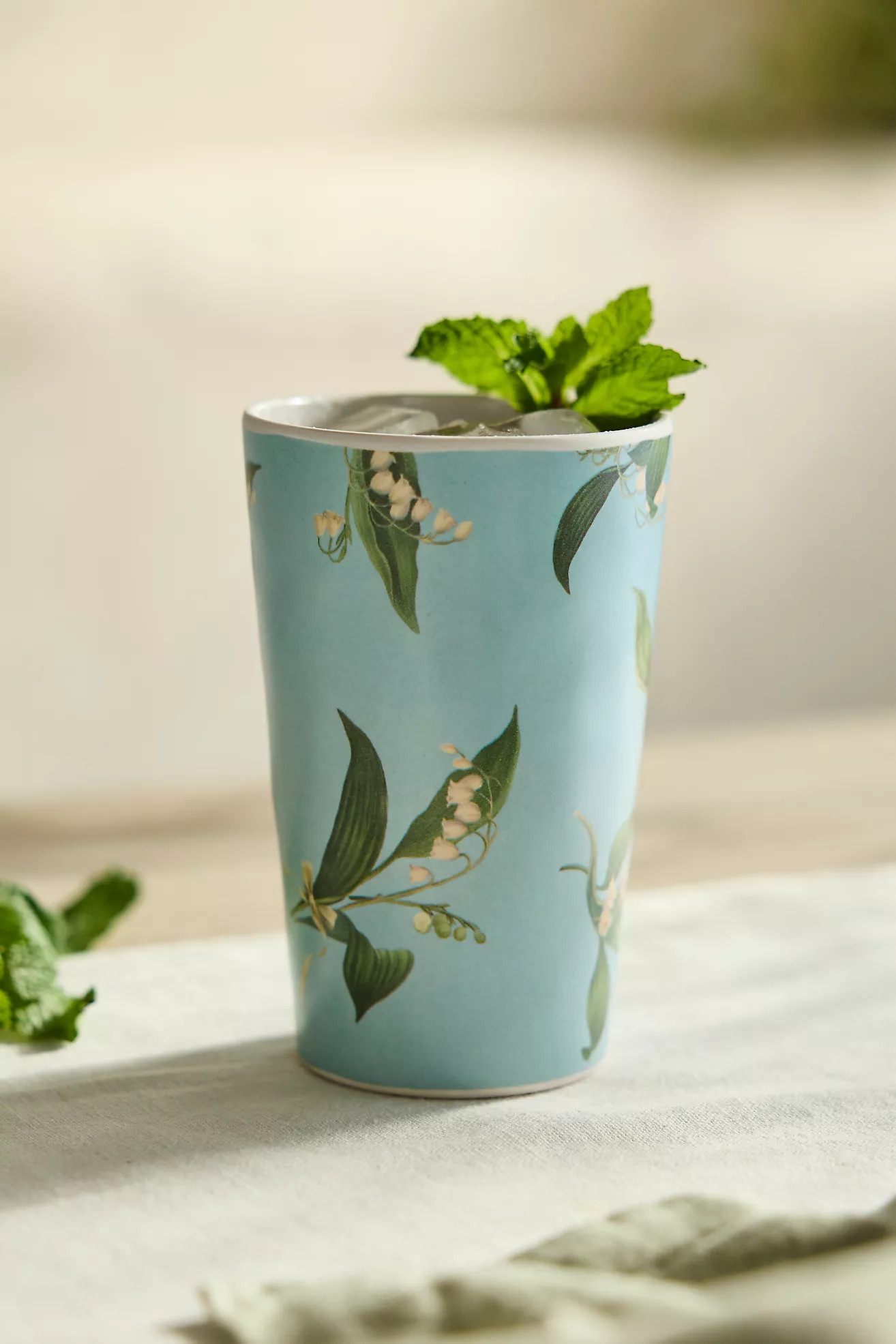 By Hope Floral Melamine Cups, Set of 4 | Anthropologie (US)