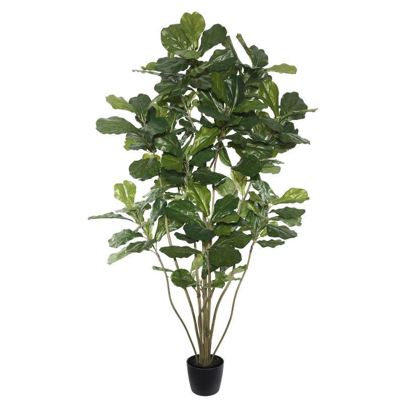 6' Artificial Potted Fiddle Tree - Vickerman | Target