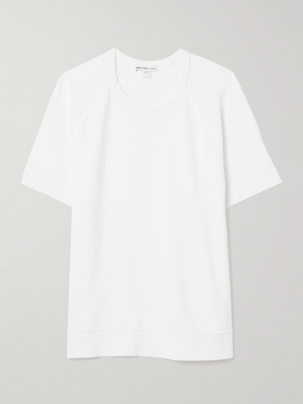 James Perse - French Cotton-terry T-shirt - White | NET-A-PORTER (US)