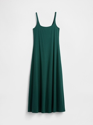 Ribbed Squareneck Midi Dress | Gap Factory