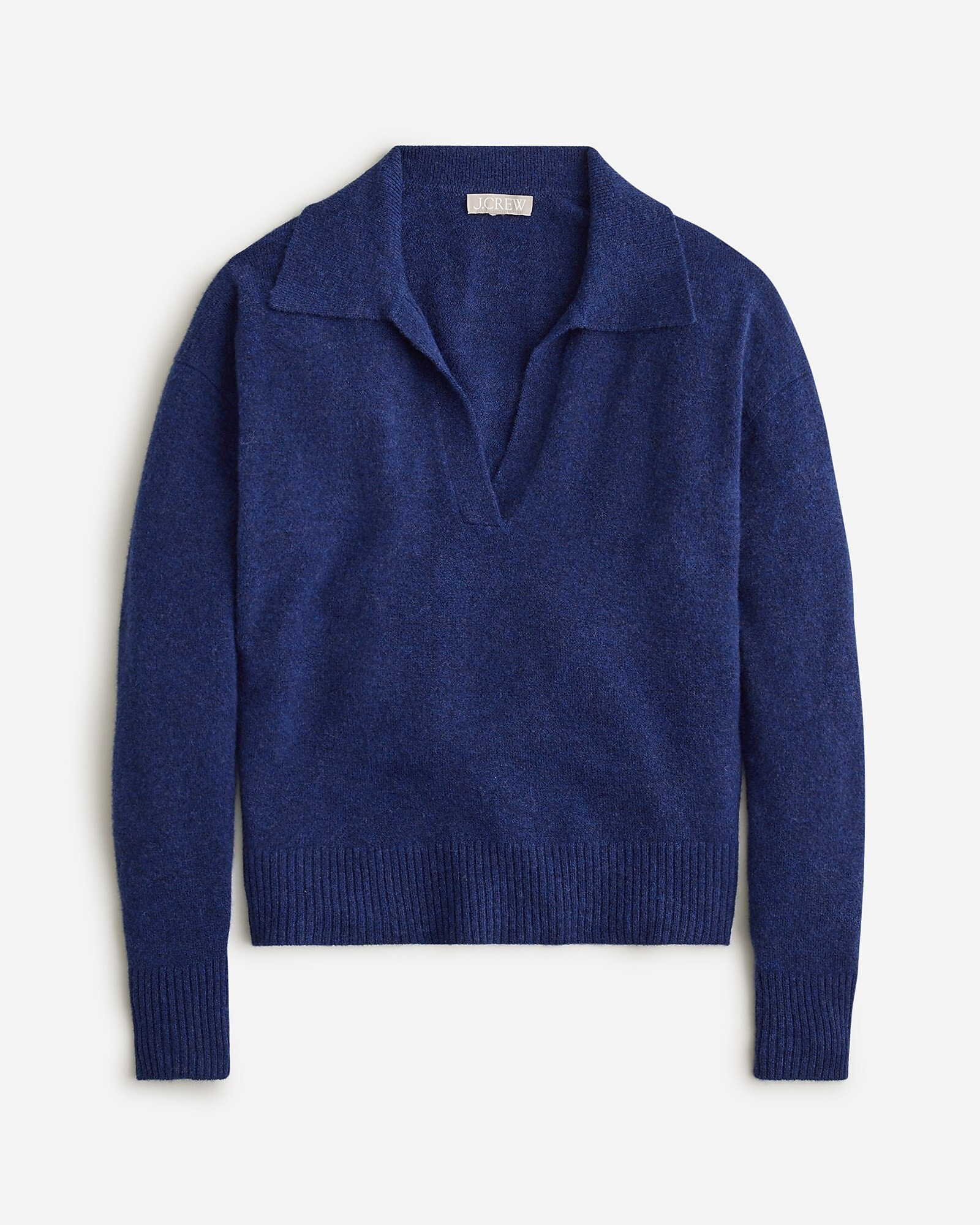 Collared V-neck sweater in Supersoft yarn | J. Crew US