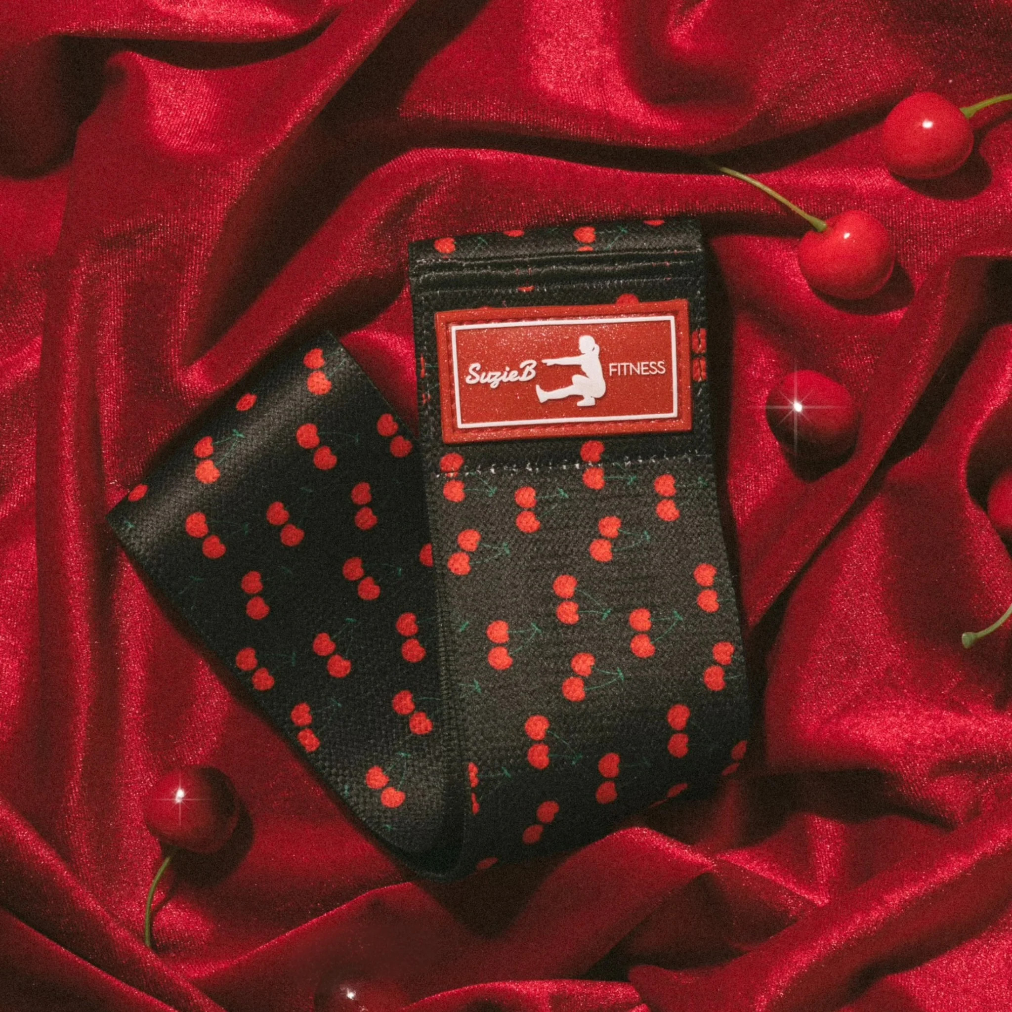 BLACK CHERRY GLUTE BAND | SuzieB Fitness