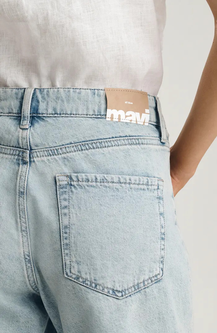 Mavi Jeans Nella Drawstring Mid Thigh Denim Shorts | Nordstrom | Nordstrom