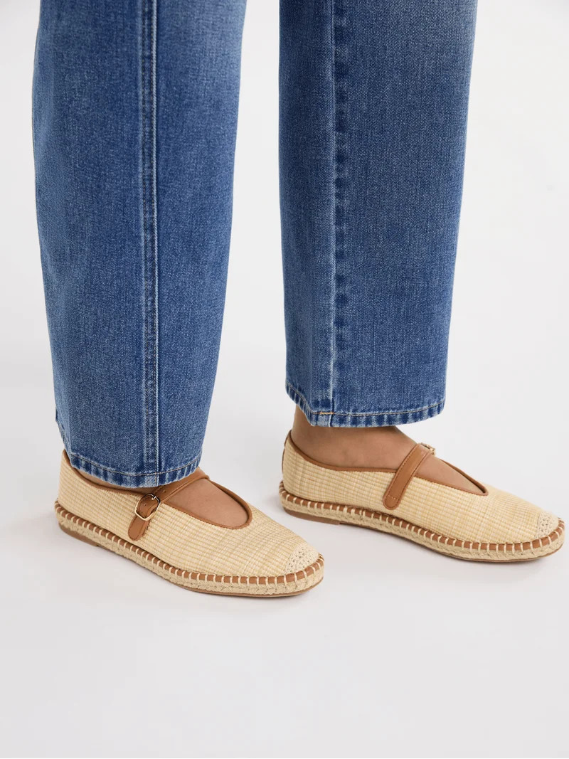 Free Assembly Women's Mary Jane Espadrilles, Sizes 6-11 - Walmart.com | Walmart (US)