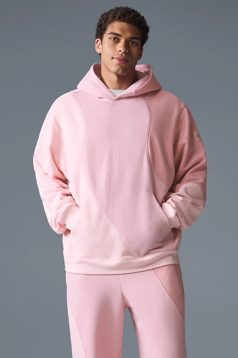Alo YogaÂ® | Make Waves Hoodie in Sunset Pink Tonal, Size: M MEN/L WOMEN | Alo Yoga