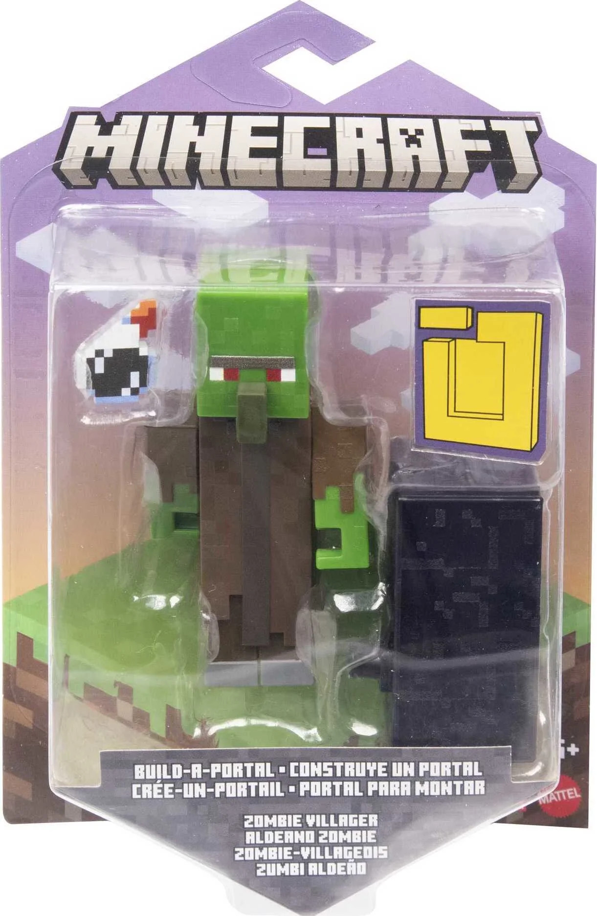 Minecraft Build-A-Portal Figures, 3.25-inch Action Figure with Portal Piece & Accessory | Walmart (US)