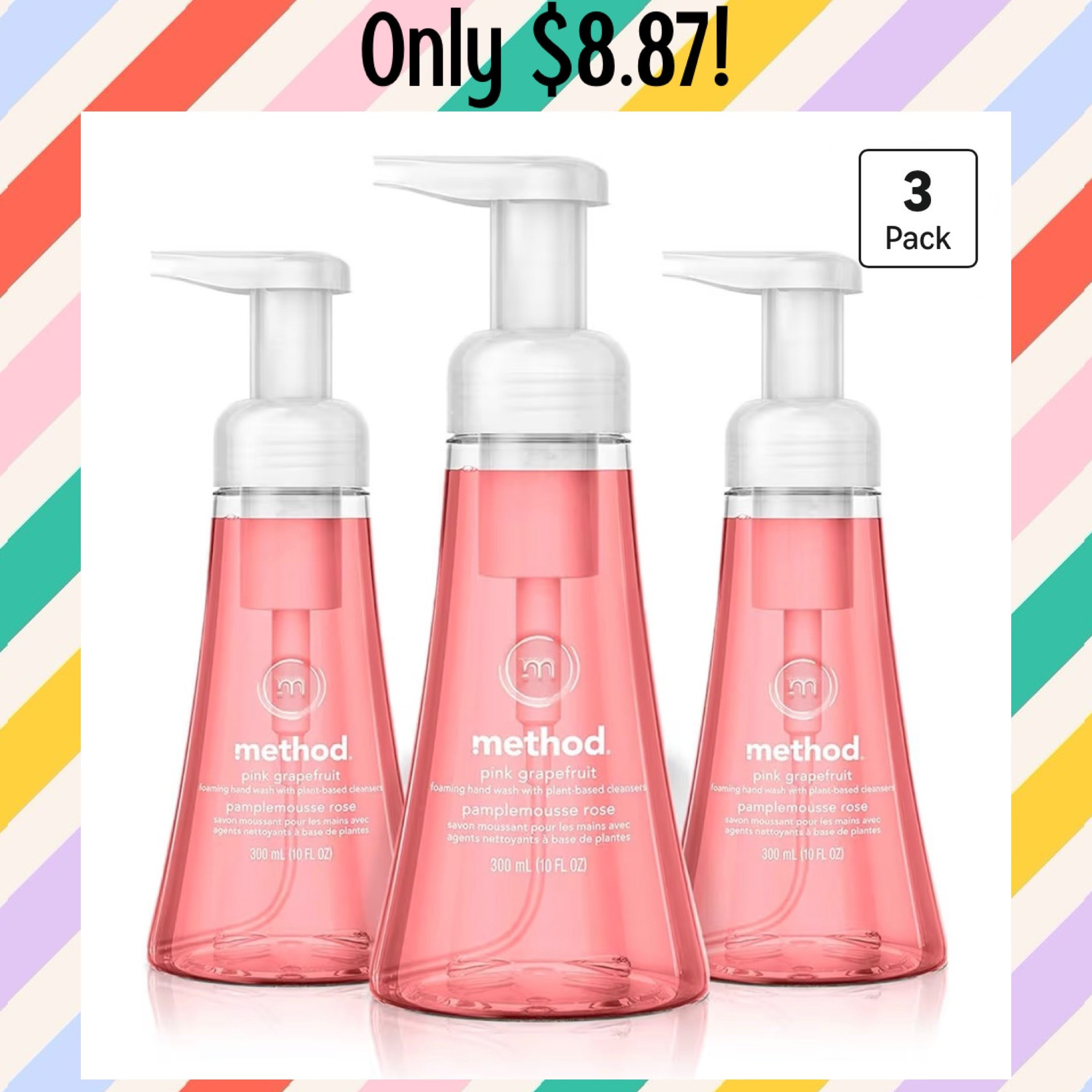 Such a great clean beauty soap that is under $9 for a three pack today at Amazon! Thousands have been sold this month alone since it smells amazing and only has clean ingredients. Foam soap is the best! 🫧

#LTKSaleAlert #LTKselfcare #LTKHome