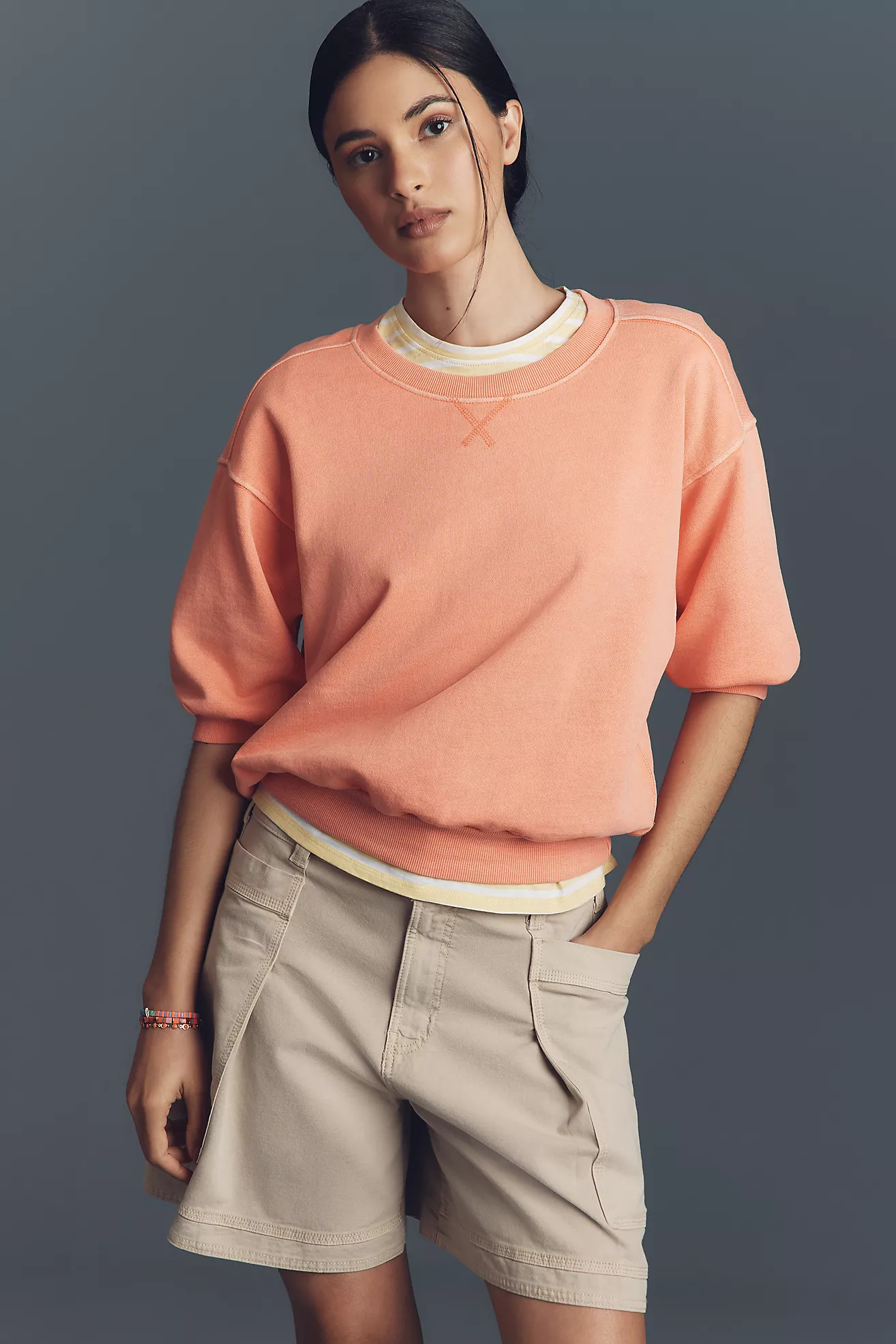 The Niki Bubble Sweatshirt by Pilcro | Anthropologie (US)