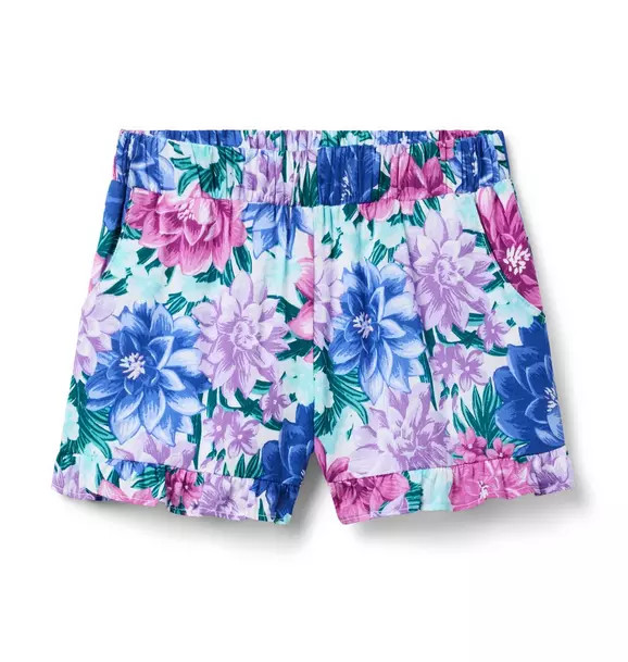 Floral Ruffle Hem Short | Janie and Jack