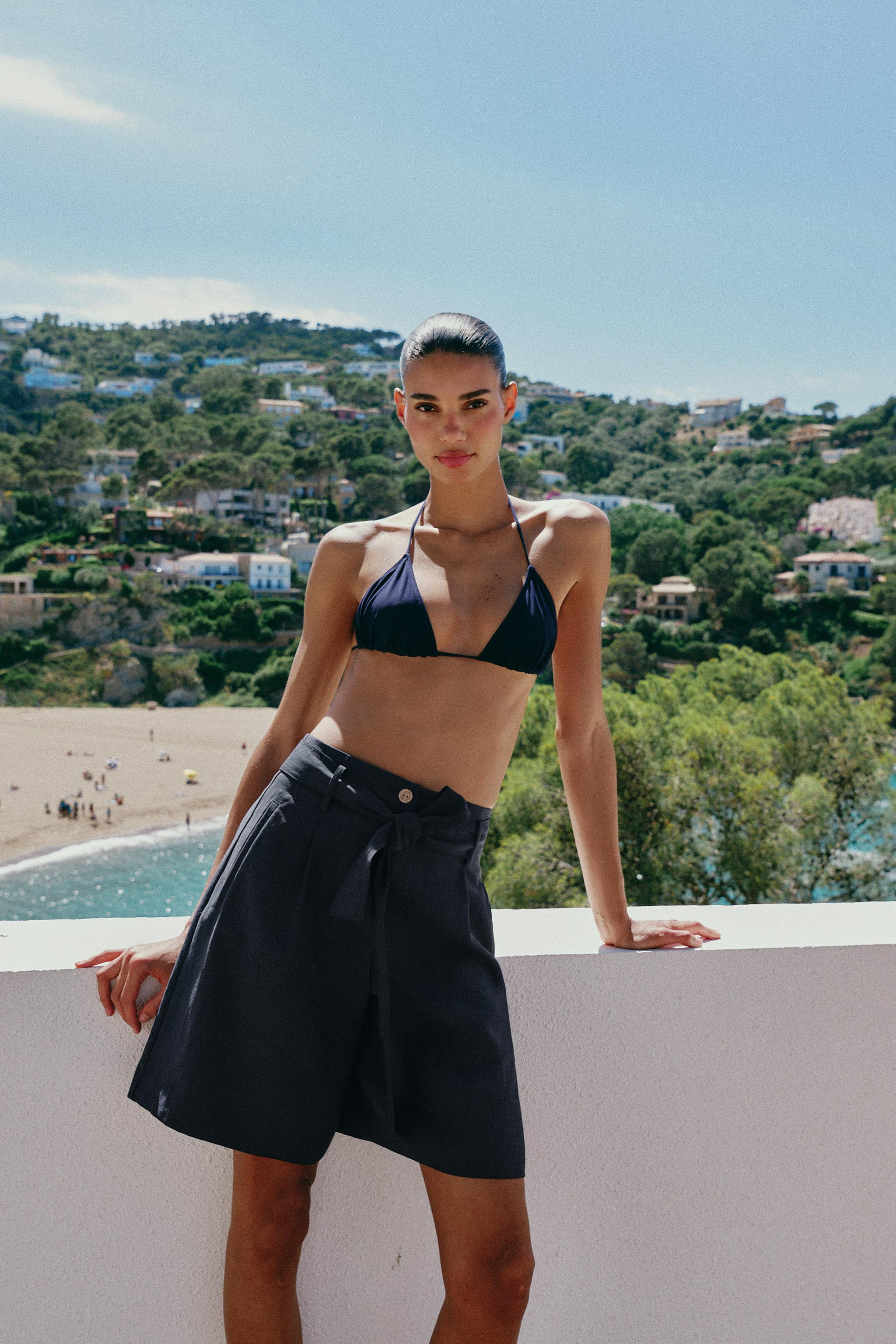 TIE-BELT SHORTS | Zara US