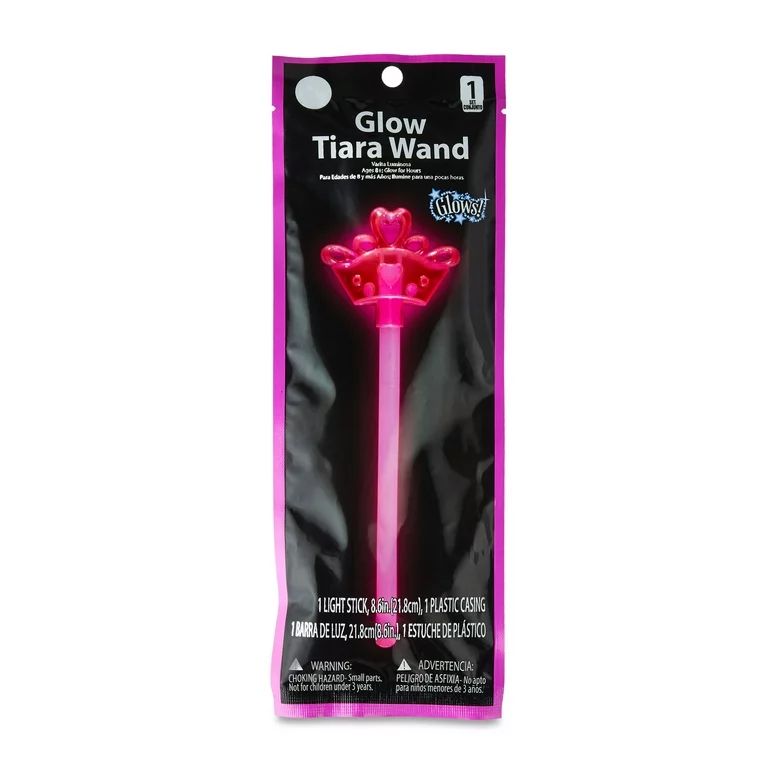 Vendor Labeling Halloween Pink Glow Tiara Wand, 8.6inch, Unisex, 11.5"x4.12", 40g - Walmart.com | Walmart (US)