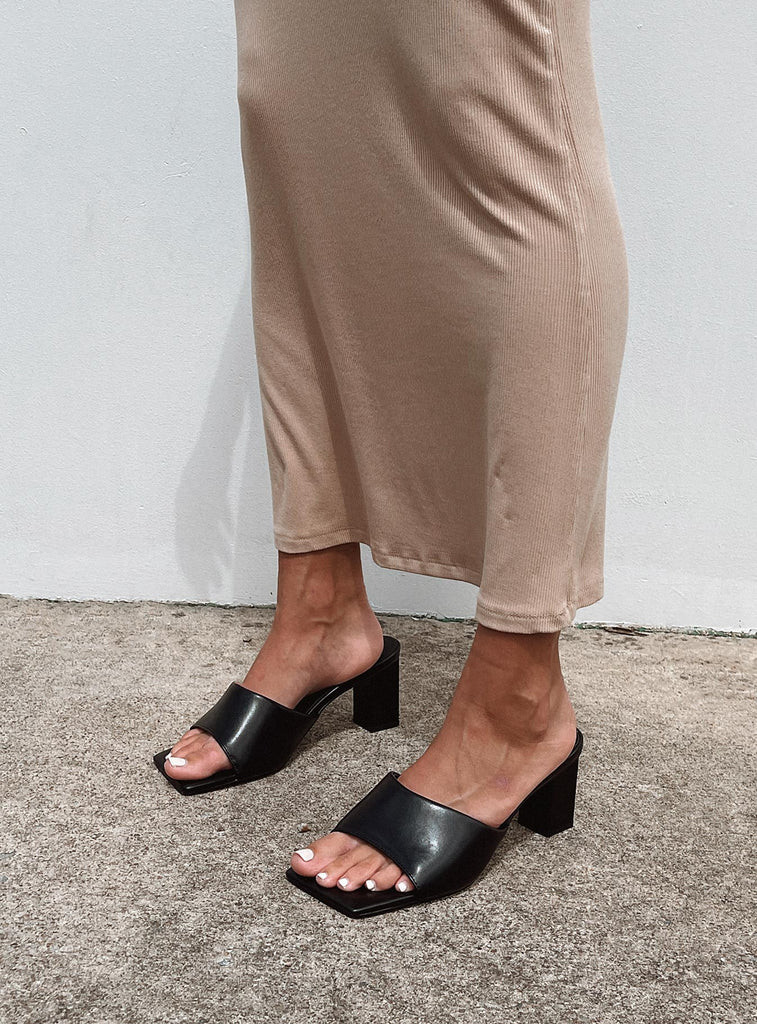 Manhattan Heels Black | Princess Polly US