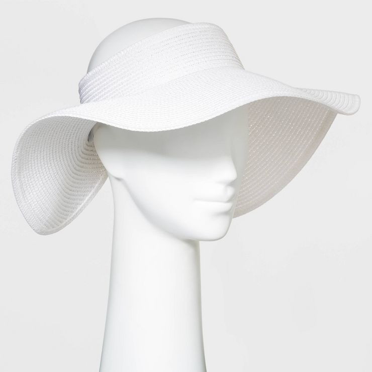 Women's Packable Straw Visor Hat - Shade & Shore™ | Target