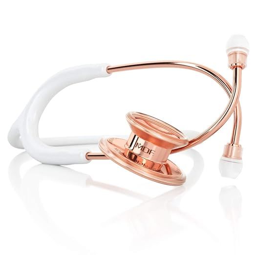 MDF® Rose Gold MD One® Stainless Steel Premium Dual Head Stethoscope - Rose Gold Edition - Free... | Amazon (US)