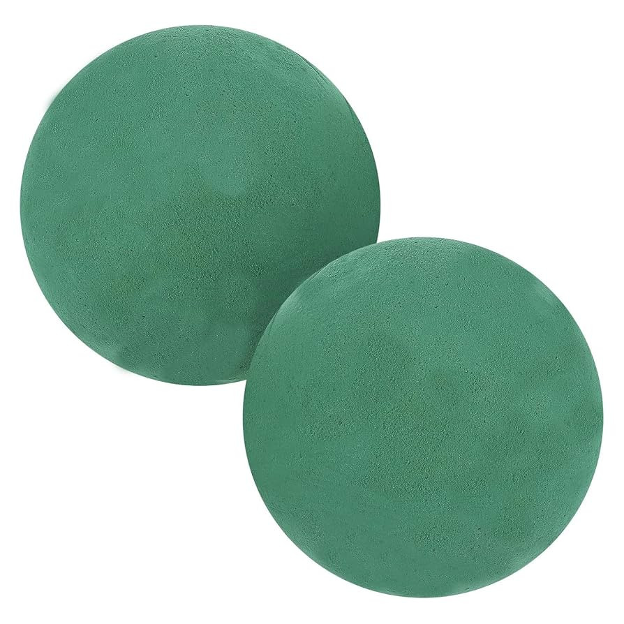FERVORSOFT Floral Foam Balls, 2 Pcs 3.54'' Flower Foam Sphere for Floral Arrangements, Wedding & ... | Amazon (US)