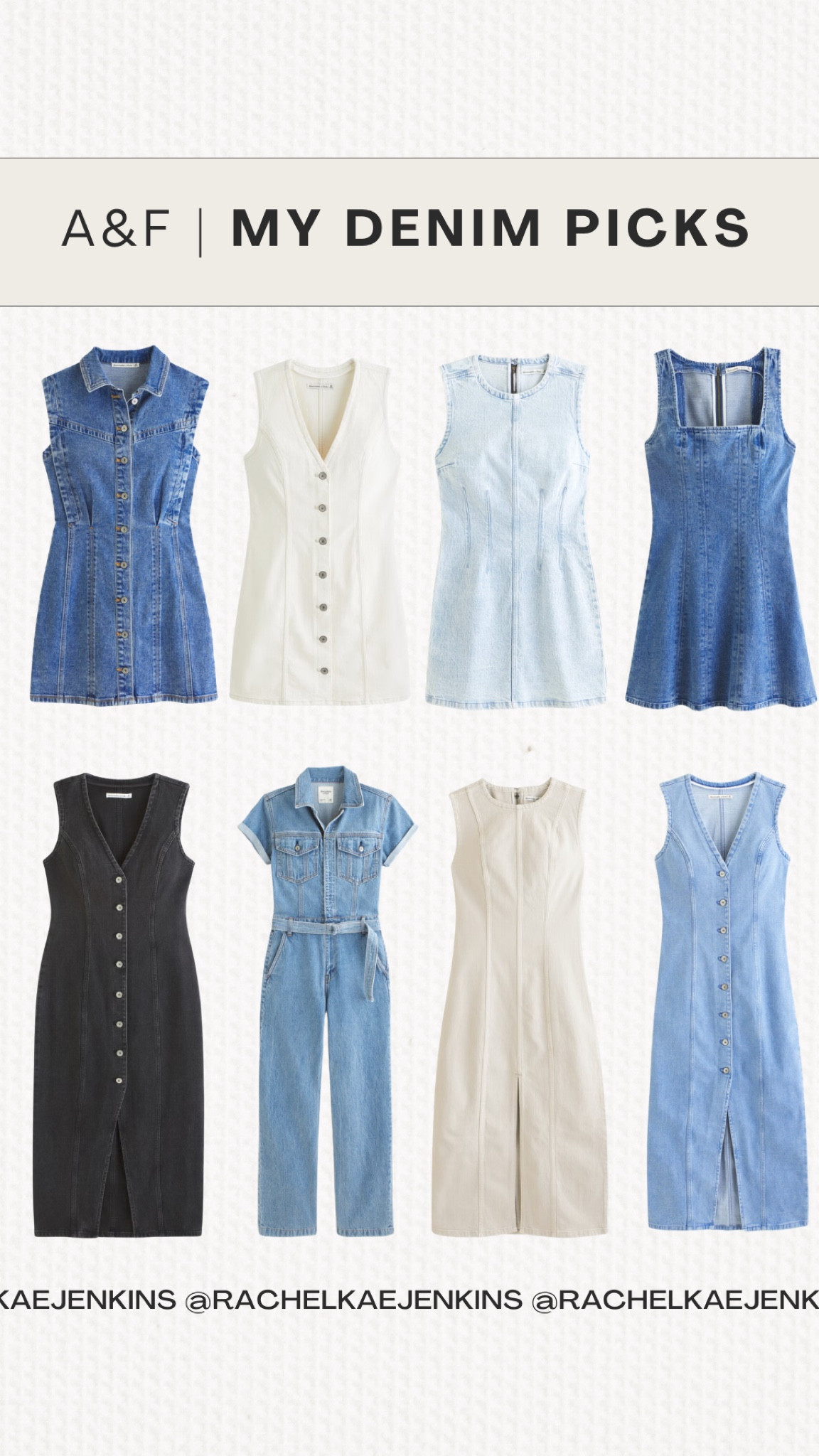 Abercrombie is a part of LTKs Spring sale happening March 8-11!!🌸🌿 Use my links to unlock 20% off sitewide!!
Roundup of my Abercrombie Denim Picks! 🩵 You guys I can’t get enough of denim dresses and jumpsuits lately! Denim dresses instantly make me feel put together 🥰✨

#LTKSpringSale #LTKsalealert #LTKfindsunder100