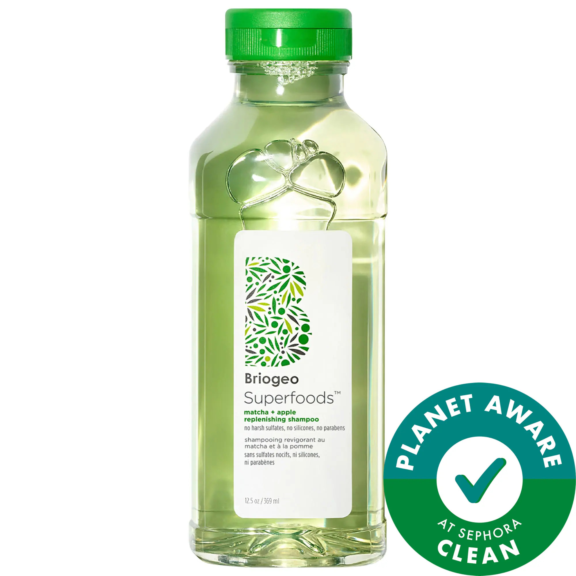 Briogeo Superfoods Matcha + Apple Replenishing Shampoo 12.5 oz/ 369 mL | Sephora (US)