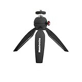 Manfrotto MTPIXIMII-B, PIXI Mini Tripod with Handgrip for Compact System Cameras, Made in Italy, for DSLR, Mirrorless, Video, Compact Size, Technopolymer and Aluminium, Black | Amazon (US)
