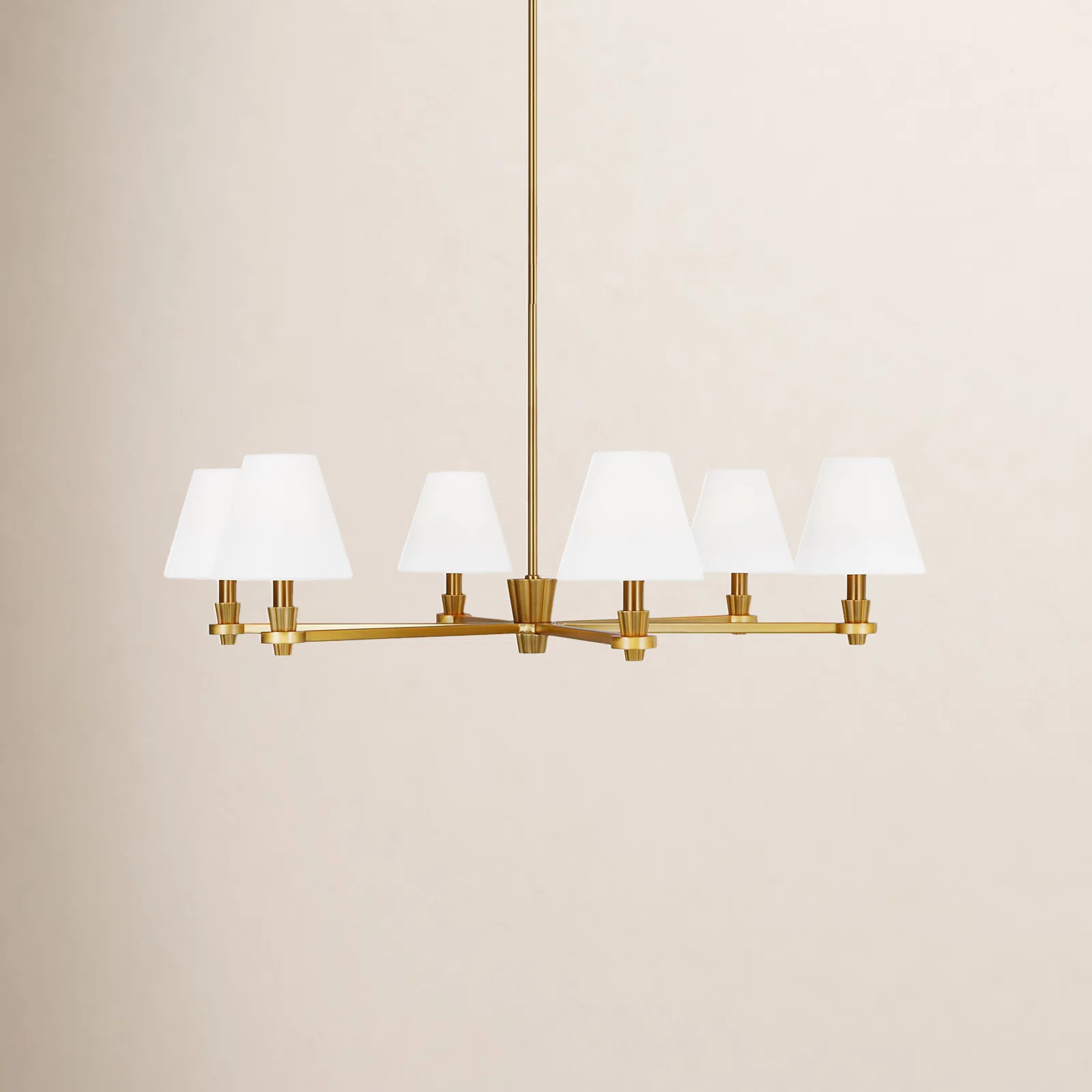 Selene 6 - Light Metal Dimmable Chandelier | Birch Lane