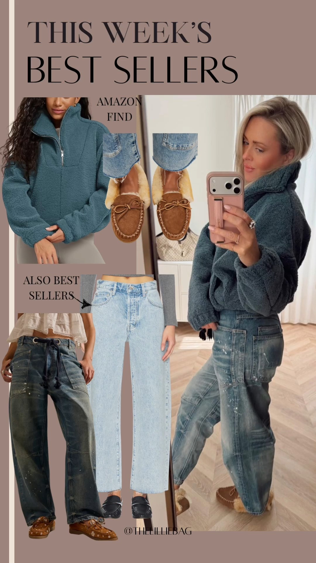 Best seller Sherpa and denim!🤍

OOTD🤍✨
Fleece- tts 
Jeans- size down if in between

Cozy. Fleece. Jeans. Winter style. Winter tops 

#LTKootd #LTKgrwm