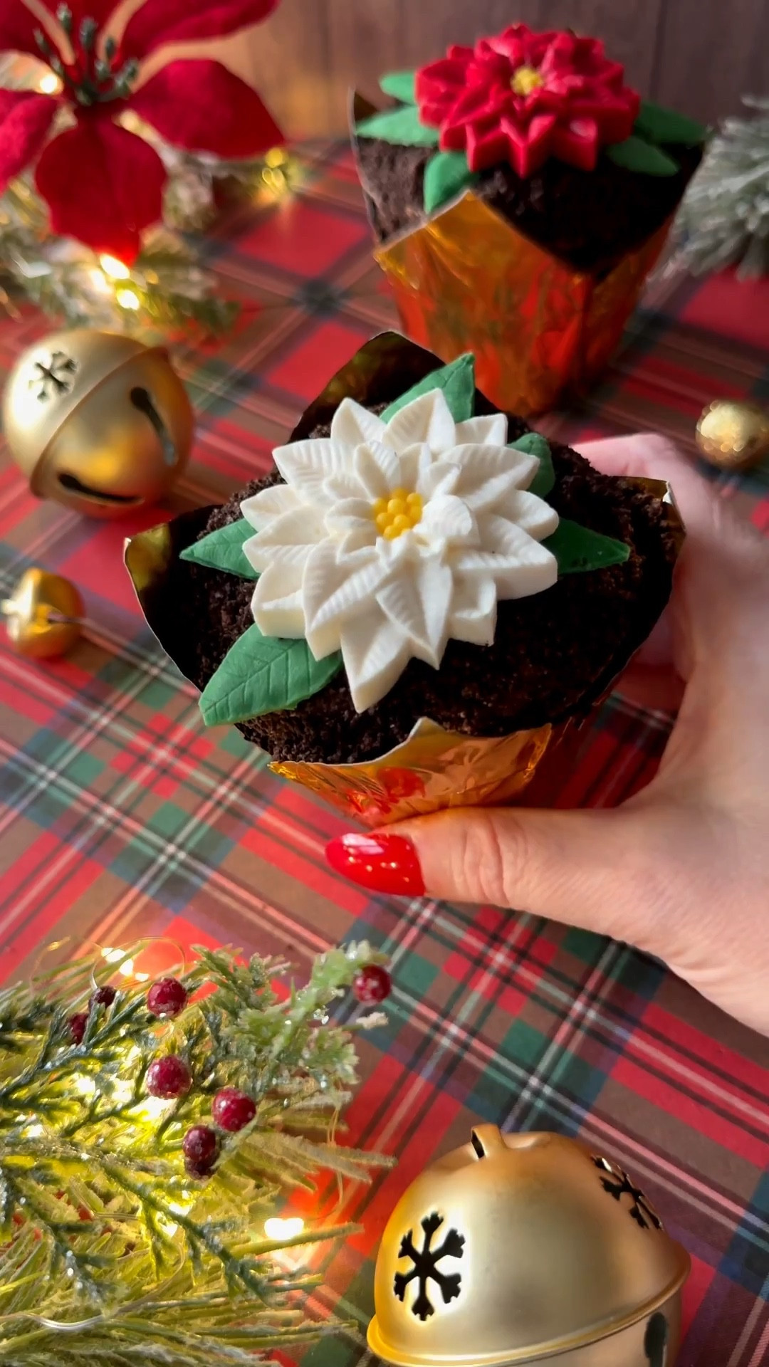 These gold foil  wrappers make the cutest poinsettia pot inspired cupcakes! 

#LTKSeasonal #LTKHoliday #LTKParties
