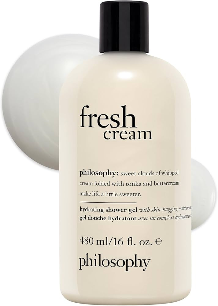 philosophy fresh cream shower gel - with notes of vanilla, heliotrope & tonka bean - 16 fl oz | Amazon (US)