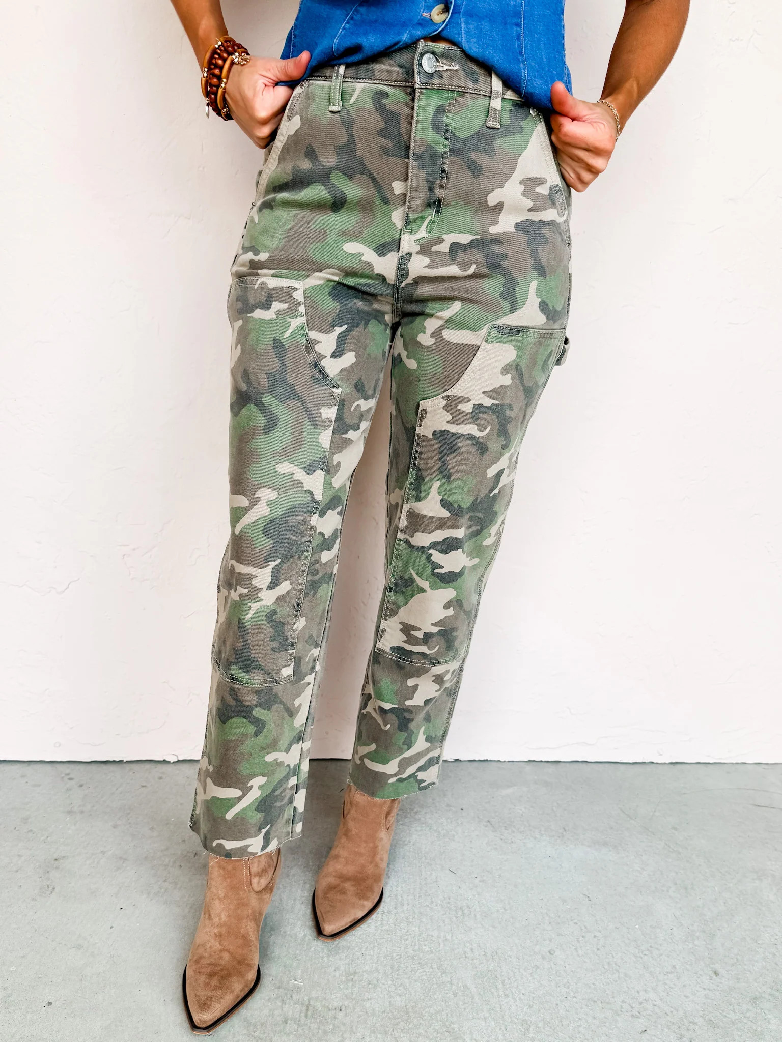 [DAZE] Sundaze Straight Cropped Jeans-Hideaway | Ruthie Grace