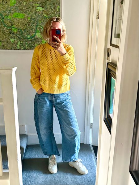 Mellow yellow. Jumper by Varley, Free People jeans 

#LTKstyletip #LTKsummer #LTKuk