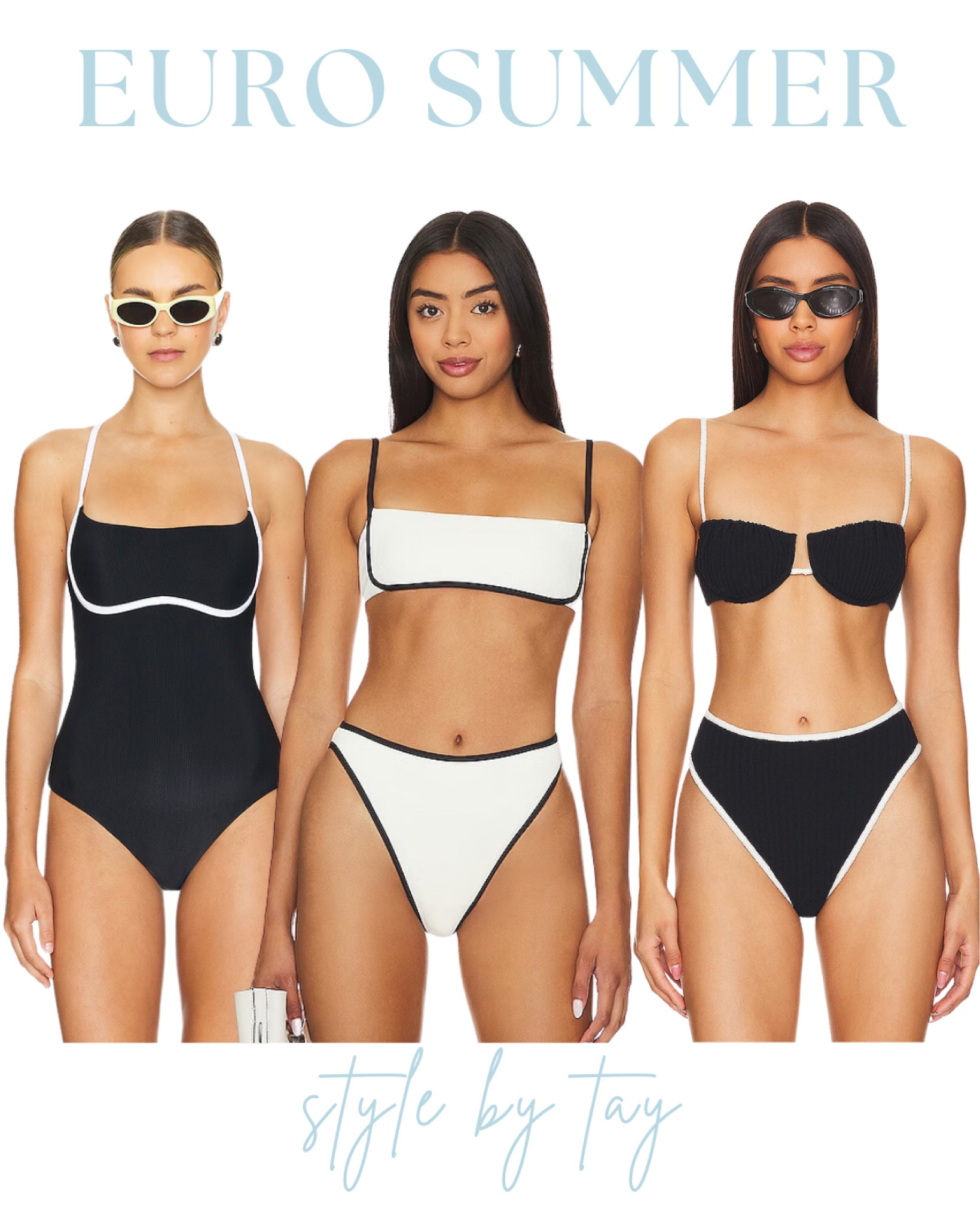Black and white swim styles 🤍

#LTKSeasonal #LTKTravel #LTKSwim