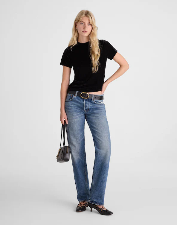 The Relaxed Tee in Velvet | Madewell