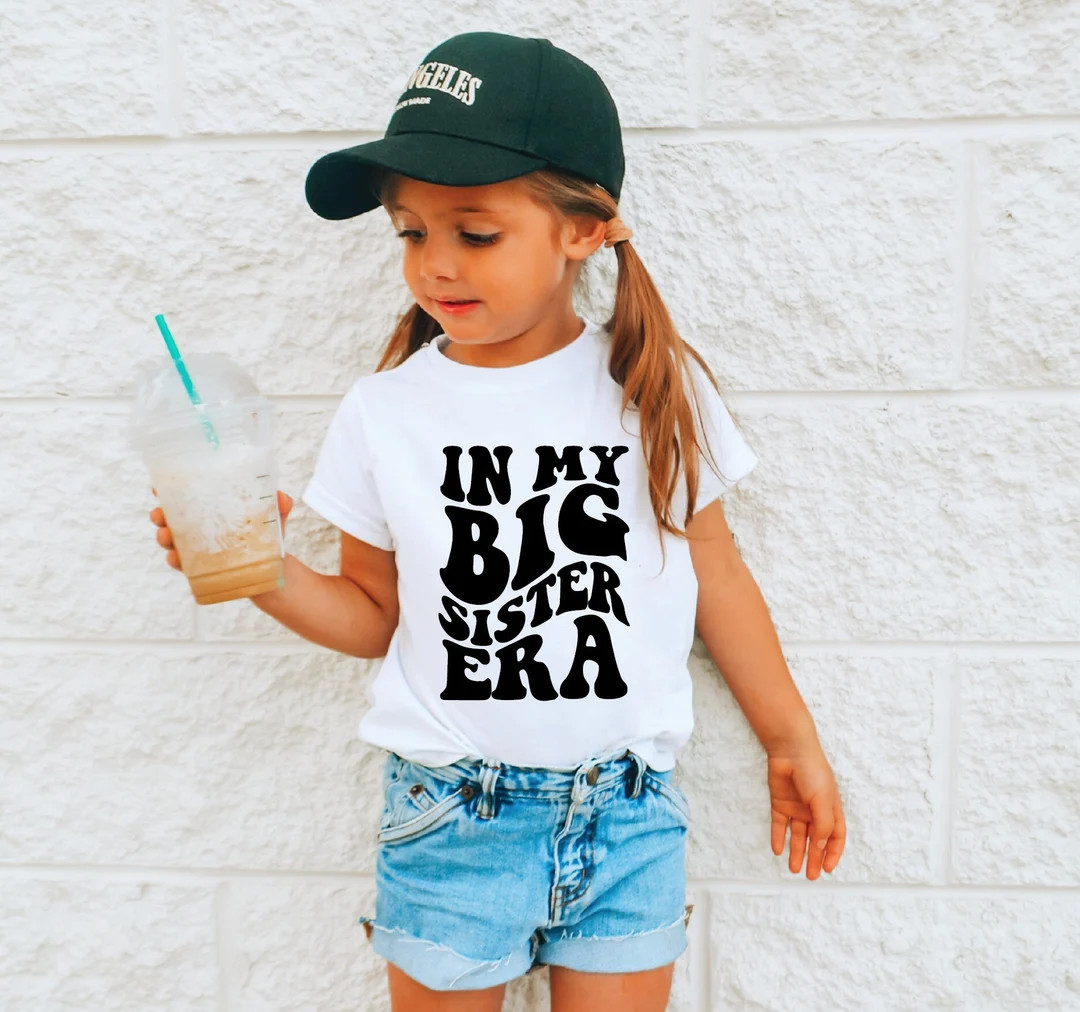 Big Sister Shirt, Big Sis Shirt, In my Big Sister Era Shirt, Trendy Kid Shirt, Concert Kid Shirt,... | Etsy (US)