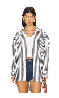 Free People x Intimately FP Freddie Shirt in Nautical Navy Combo from Revolve.com | Revolve Clothing (Global)