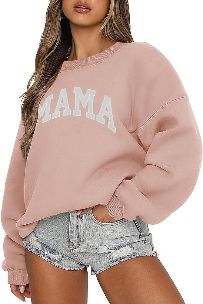 LOMON Crewneck Sweatshirt for Women Casual Oversized Pullover Hoodies Long Sleeve Fleece Tops Swe... | Amazon (US)