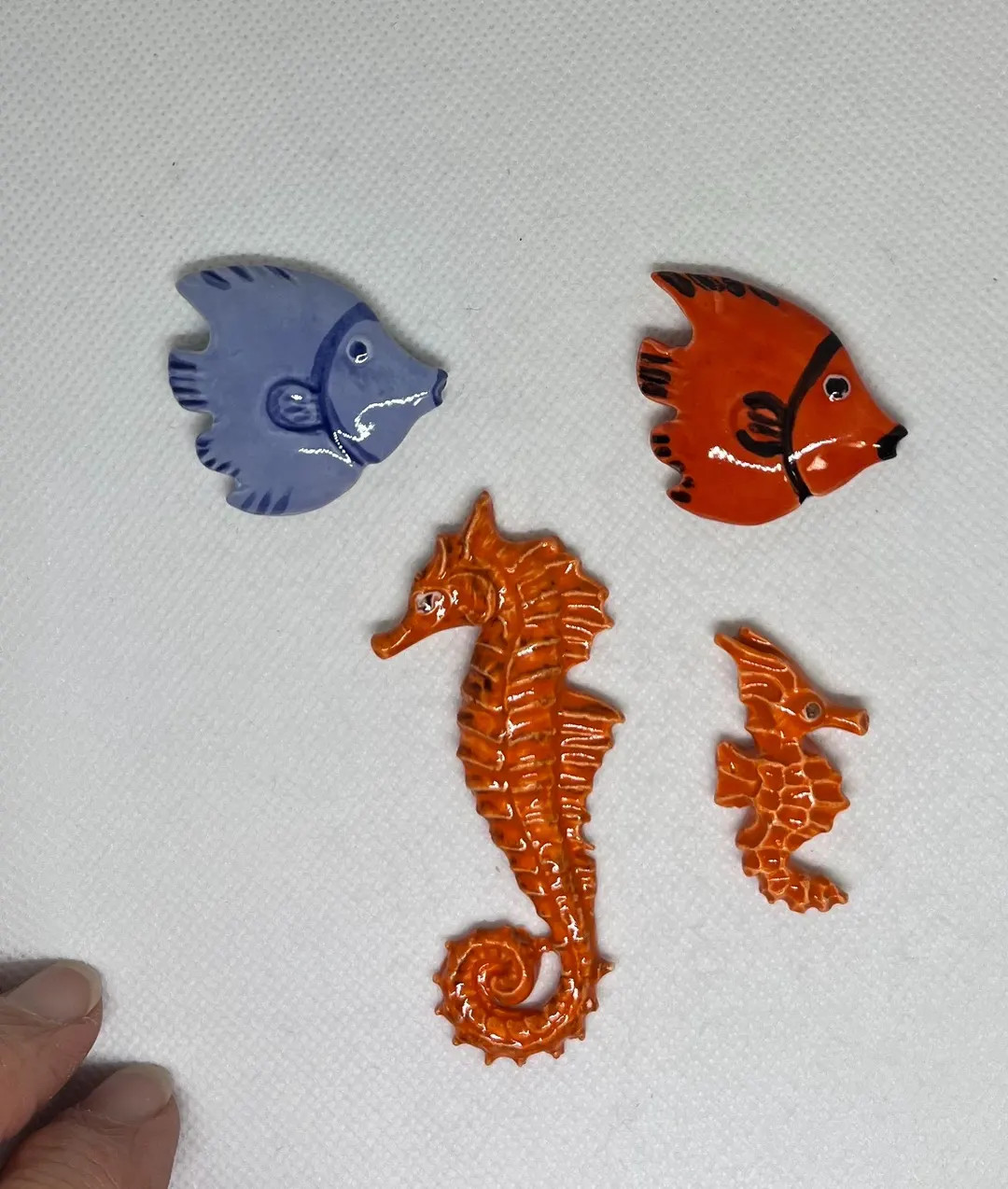 Fun Fish and Seahorse Ceramic Tiles | Etsy (Global)