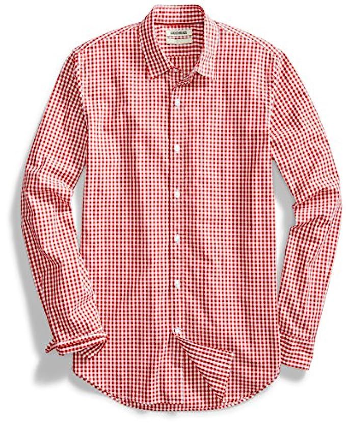 Goodthreads Men's Standard-Fit Long-Sleeve Gingham Shirt | Amazon (US)