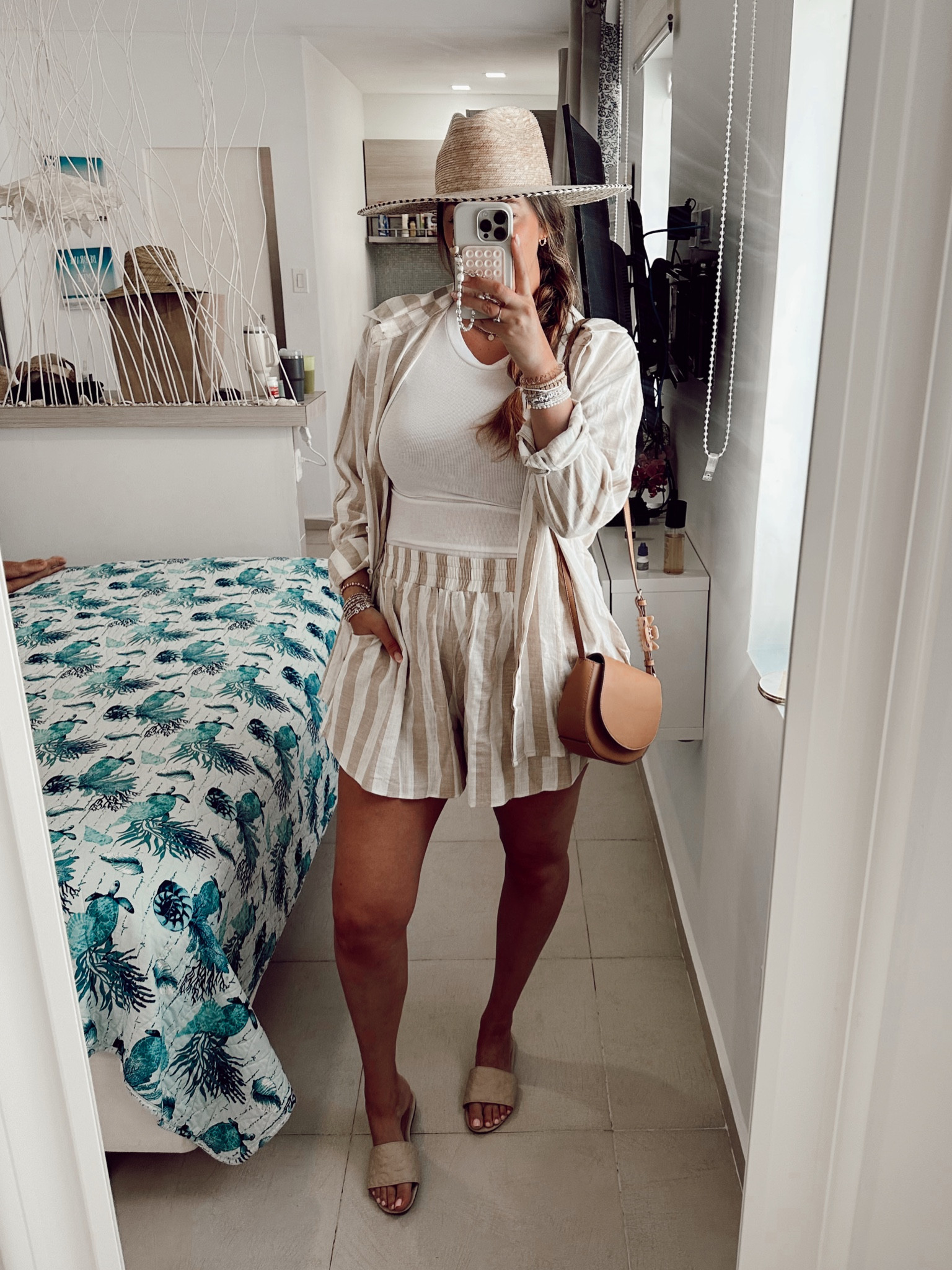 Vacation outfit, resort wear, matching set. Tts or size up, the L and XL fit pretty much the same! Great length in top & shorts 

#LTKFind #LTKtravel #LTKstyletip