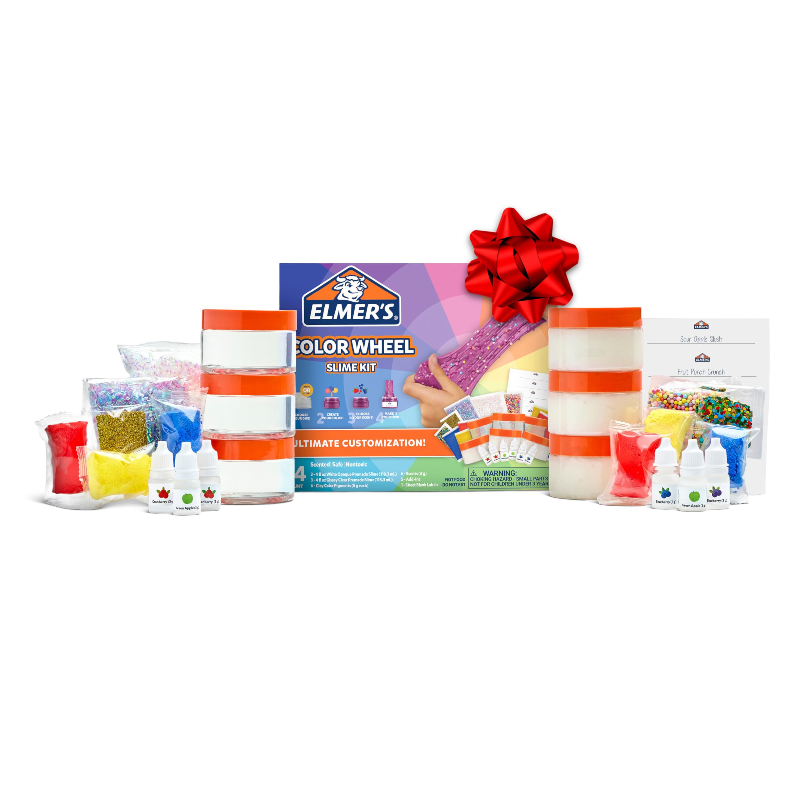 Elmer's Color Wheel Slime Kit, Includes Elmer's Gue Premade Slime, Clay Color Pigments, Scents, S... | Amazon (US)