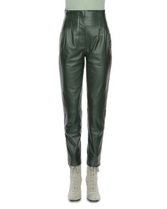 Leather High Rise Pants | Bloomingdale's (US)