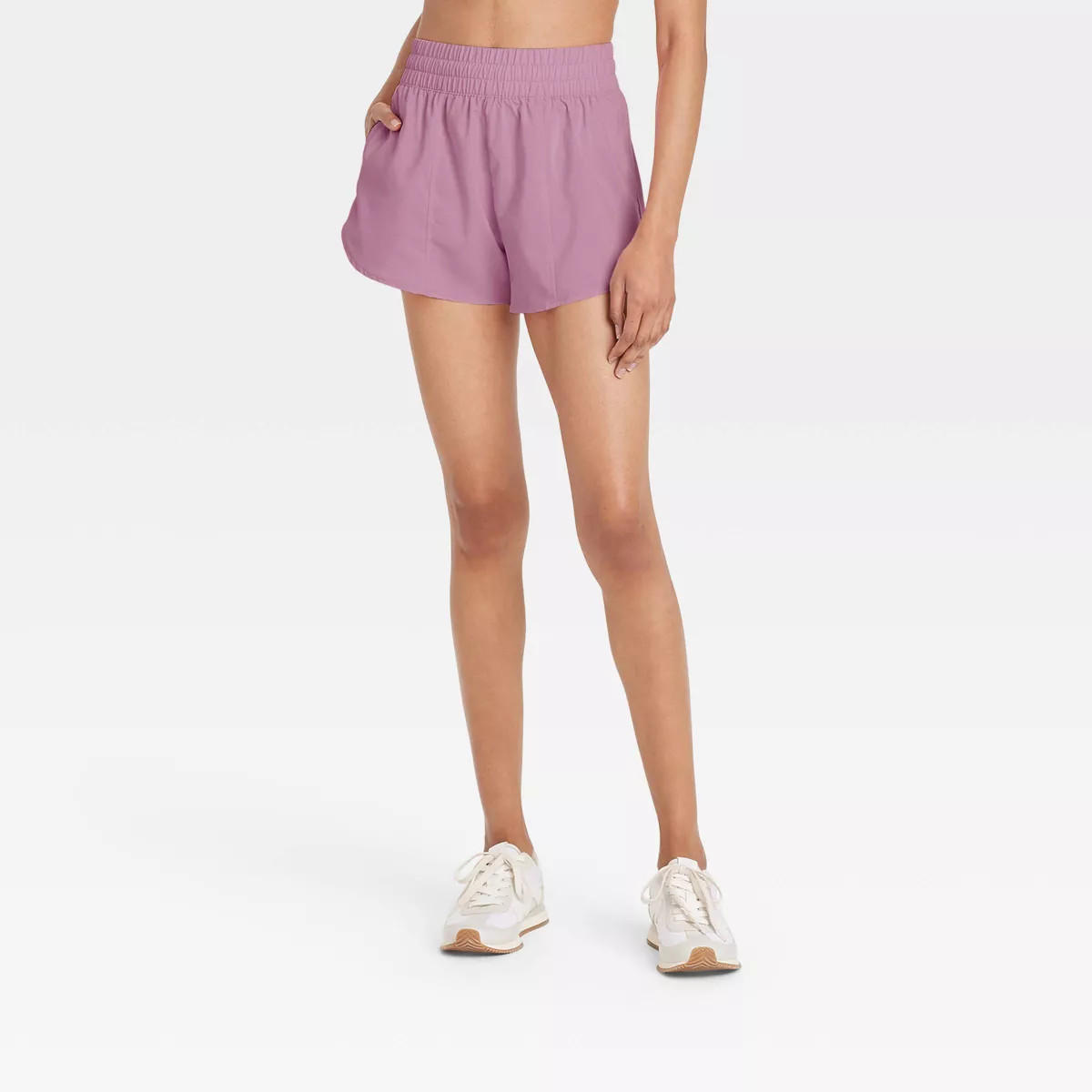 Women's Woven Mid-Rise Run Shorts 3" - All In Motion™ | Target