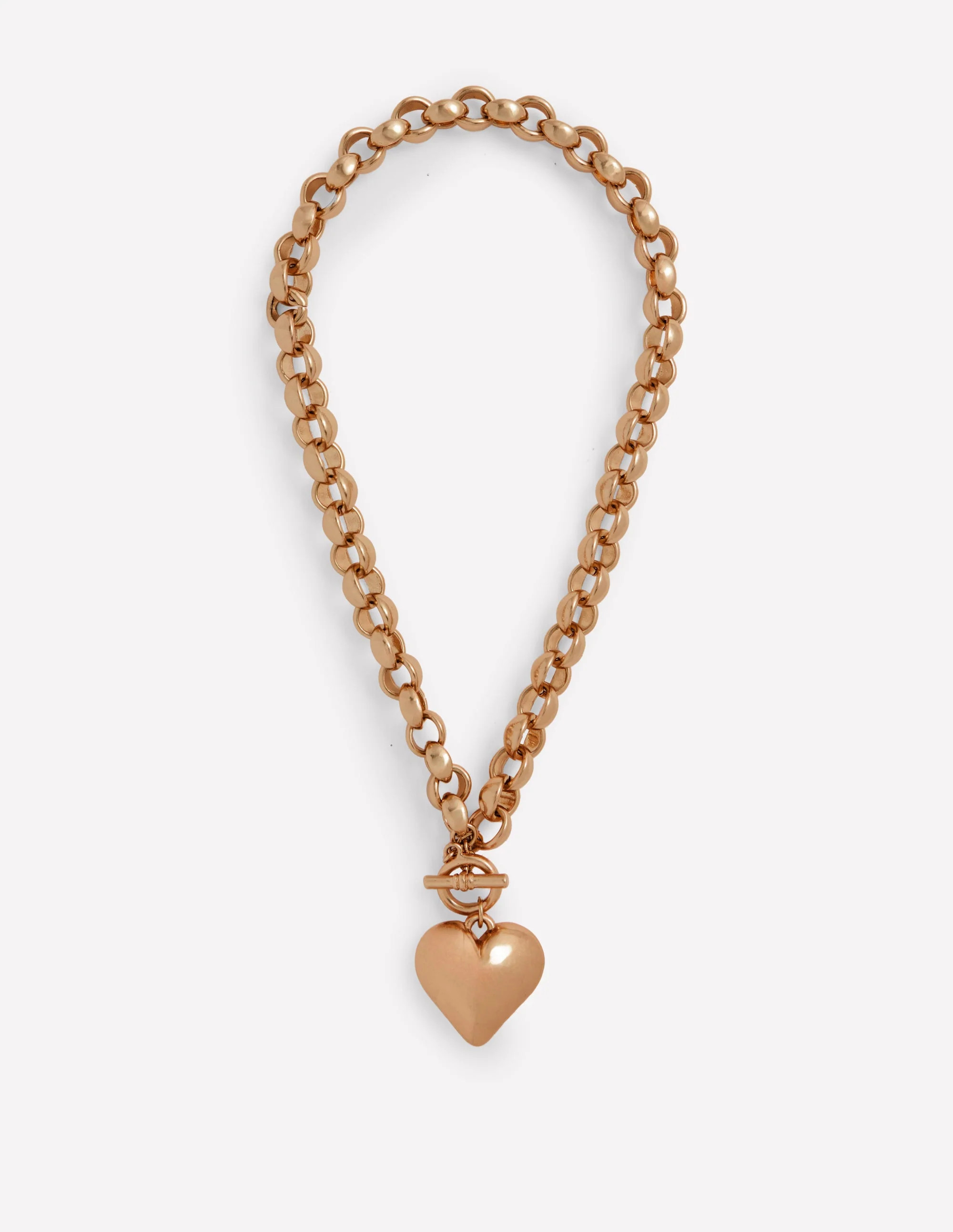 Chunky Heart Necklace-Gold | Boden (US)