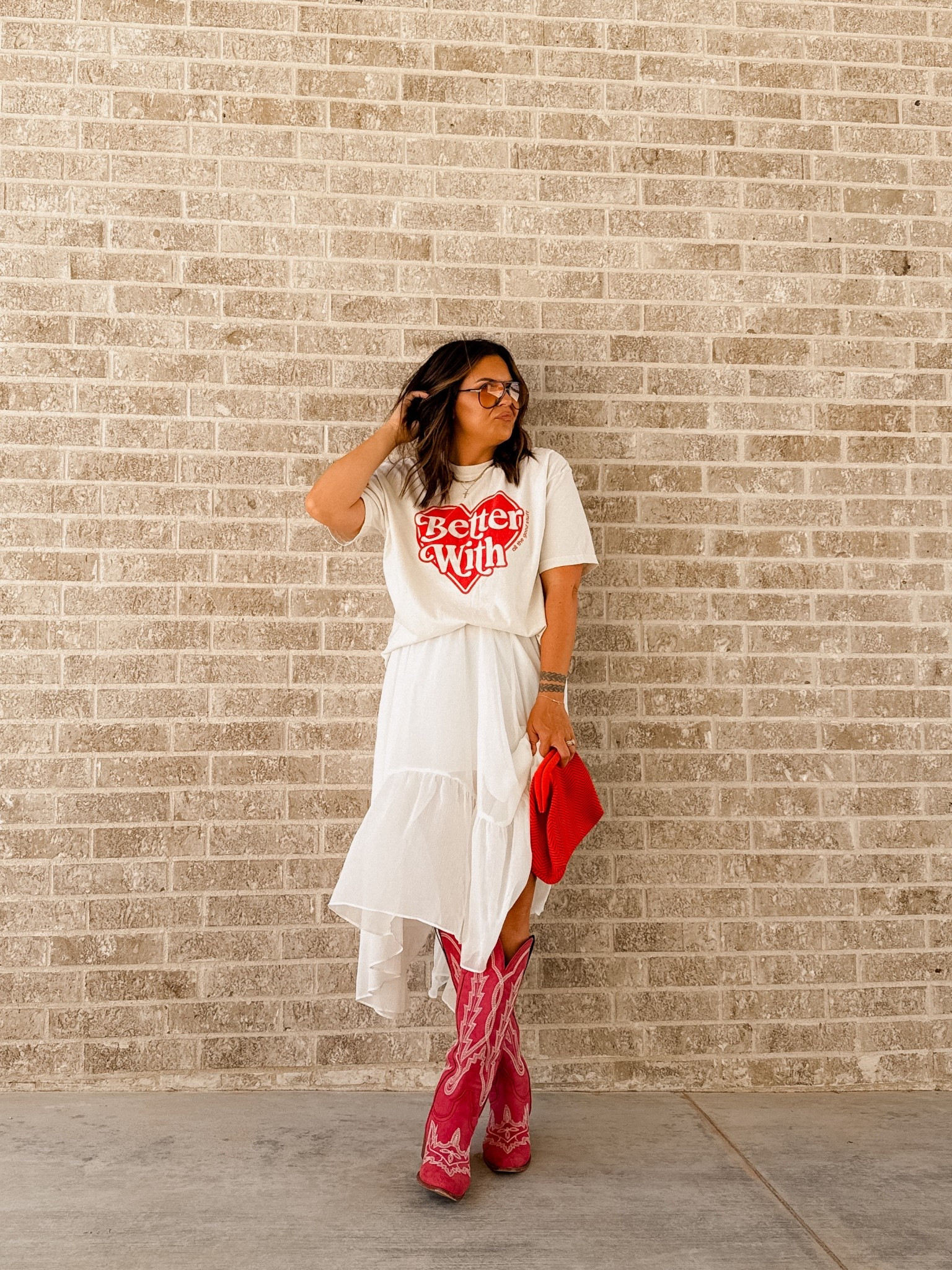 Graphic tee is @shopbetterwith
layered white skirt: XL
RED BOOTS: TTS


#LTKStyleTip #LTKMidsize #LTKFindsUnder50