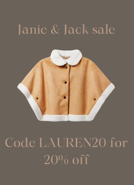 Janie and Jack sale 30% off and up to 70% off sale. LAUREN20 for discount code at checkout 

#LTKkids #LTKCyberWeek #LTKsalealert