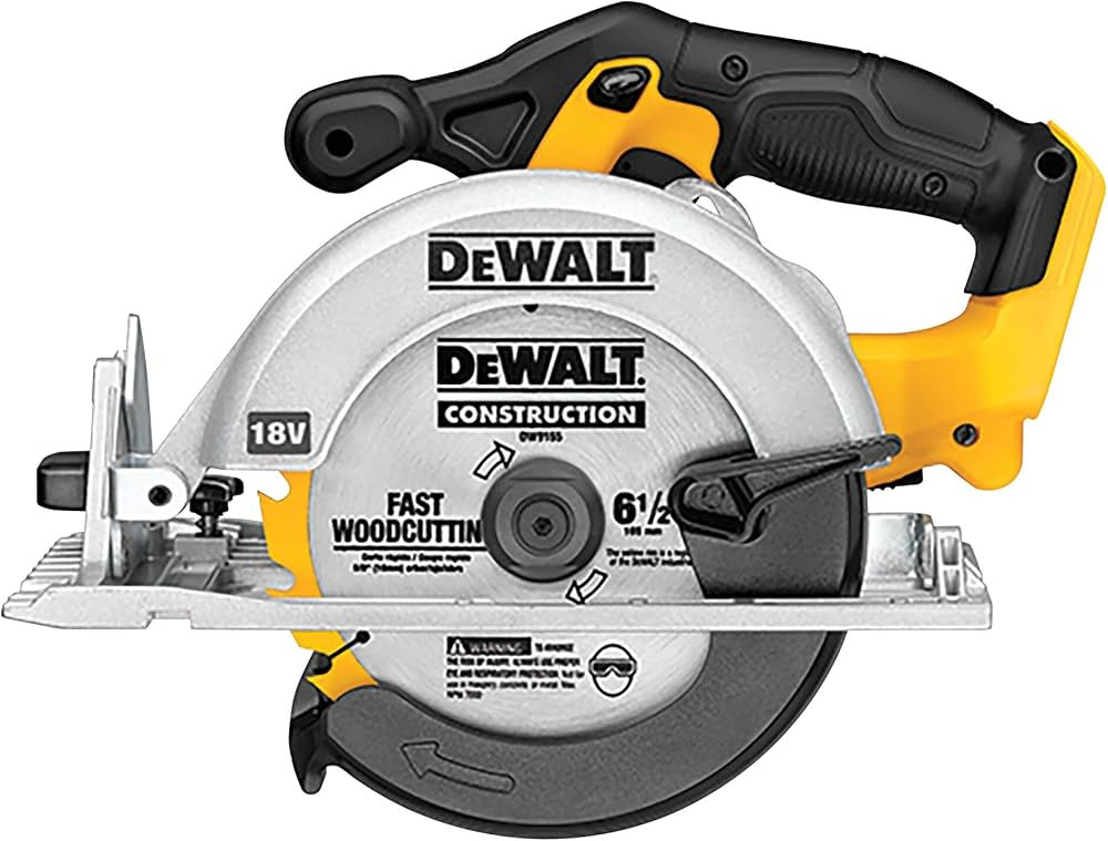 DEWALT 20V MAX Circular Saw, 6-1/2-Inch Blade, 460 MWO Engine, 0-50 Degree Bevel Capability, Bare... | Amazon (US)