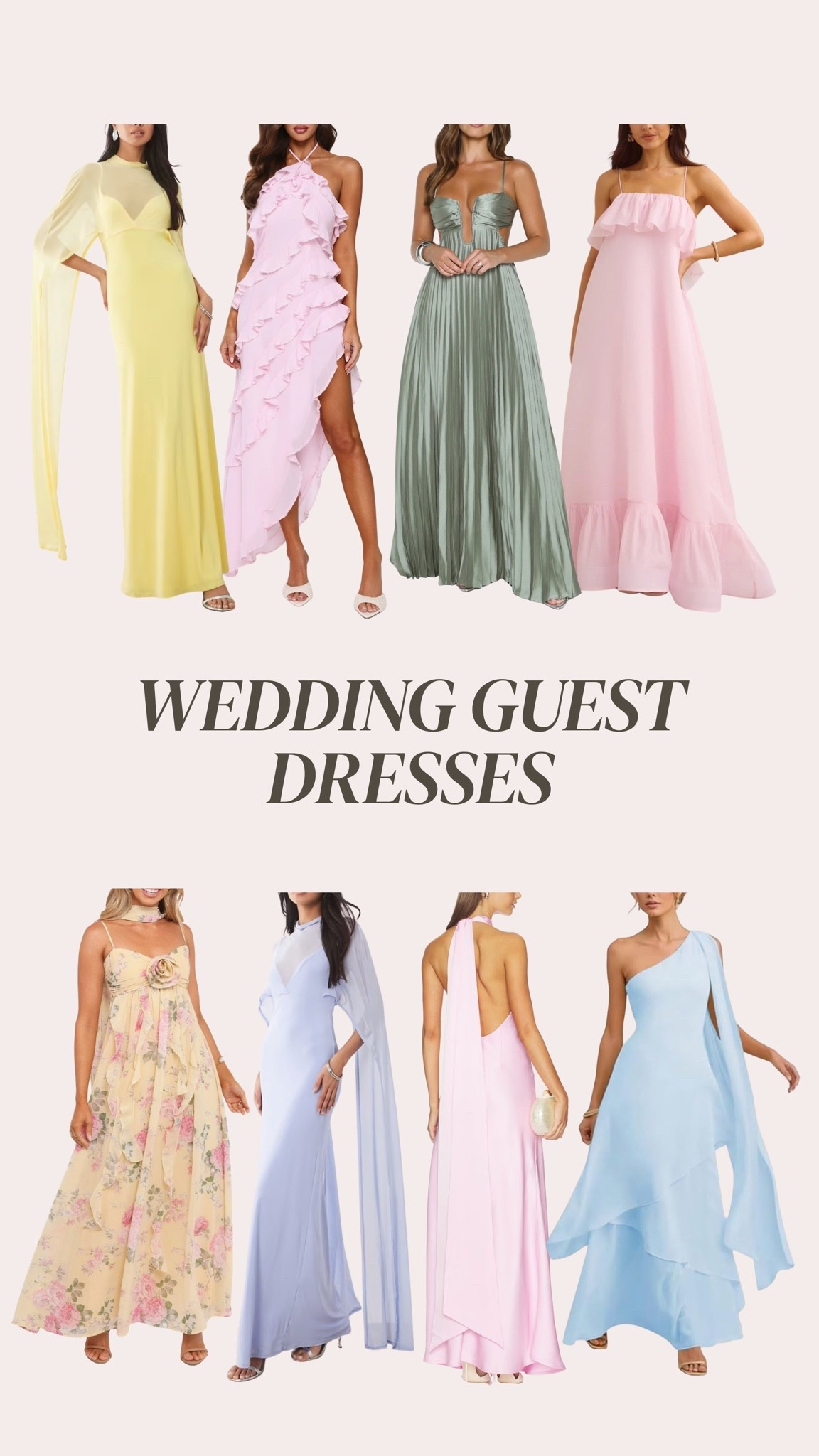 Spring and summer affordable wedding guest dresses

#LTKMothersDay #LTKTravel #LTKWedding