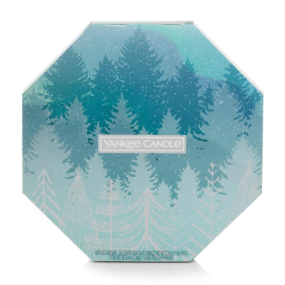 Yankee Candle®️ Advent Calendar - 24 Holiday Tea Lights Tea Light Candle Holder Gift Set - Gif... | Yankee Candle