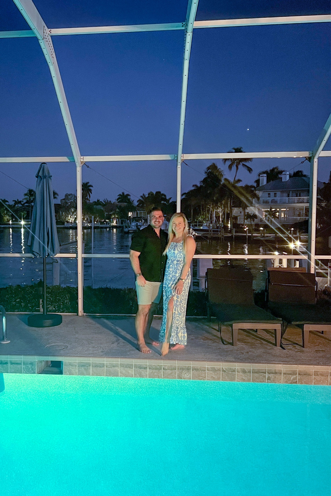 Blue & white vacation dress from SheIn & matching shirt for him - style inspiration for your destination wedding & honeymoon 

#LTKwedding #LTKtravel #LTKmens