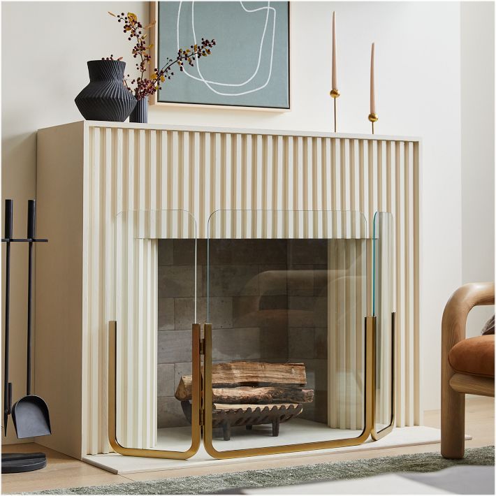 Willow Fireplace Collection | West Elm (US)