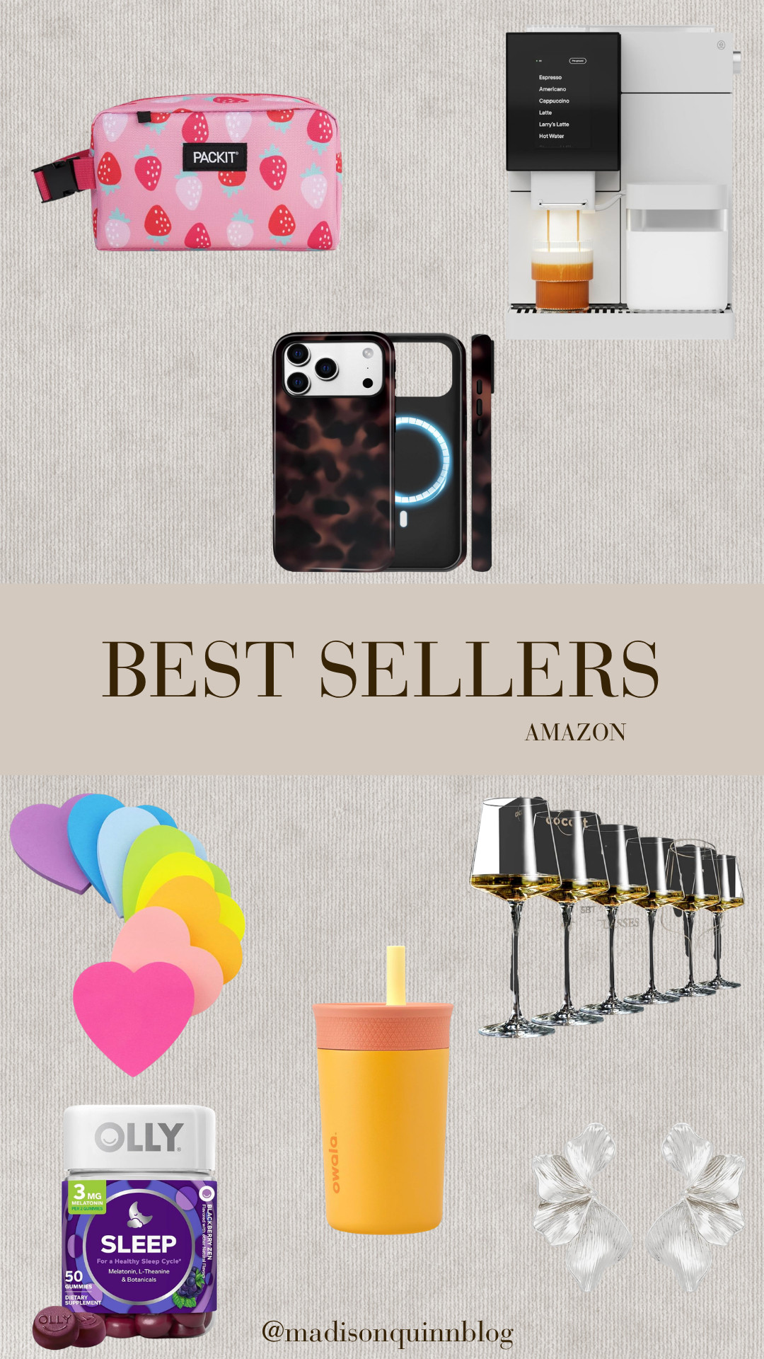 This week's best sellers from Amazon!

Best sellers amazon trending packing lunch coffee phone case wine glasses owala melatonin 

 #LTKgrwm #LTKootd #LTKSeasonal