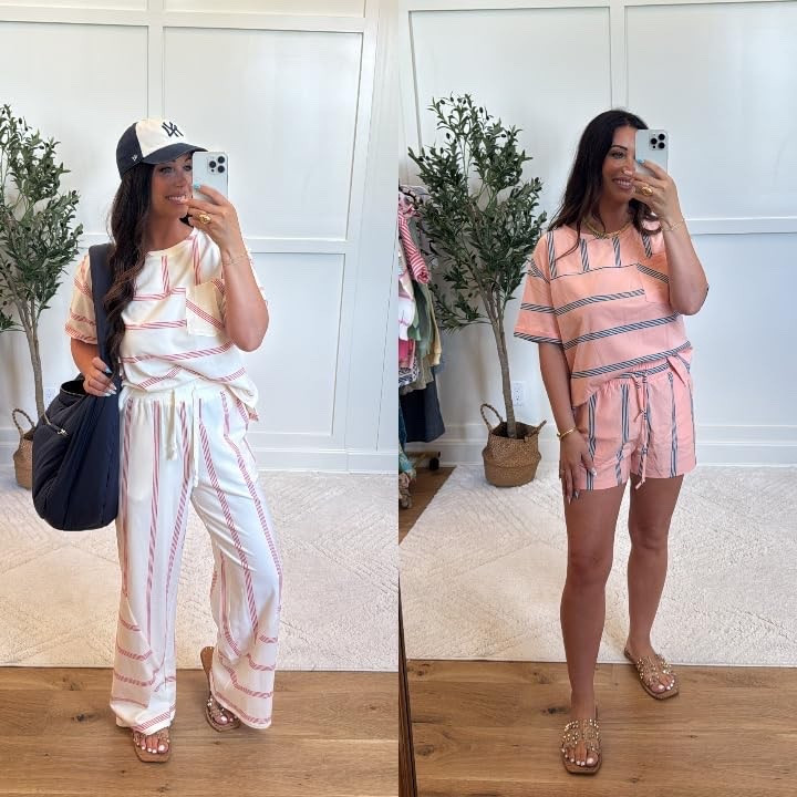 Matching sets make getting dressed SO easy! 💕 Whether you love comfy shorts or flowy pants, both of these are cute, effortless, and perfect for everyday

#LTKgrwm #LTKmomlife #LTKootd